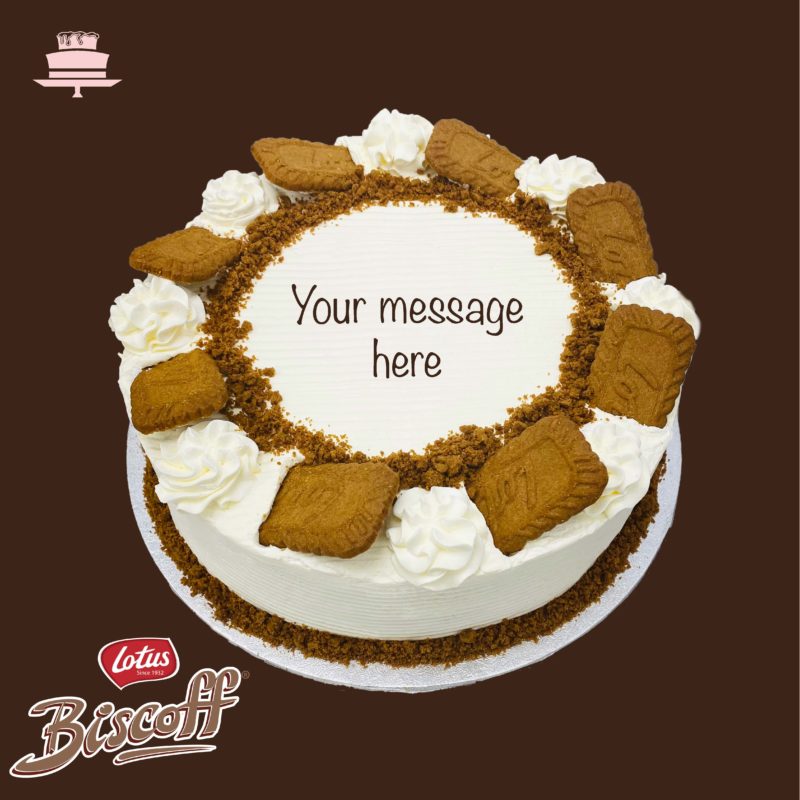 R88 scaled <p style="text-align: center;">Our delightful eggless sponge is layered with Biscoff filling and fresh cream</p>