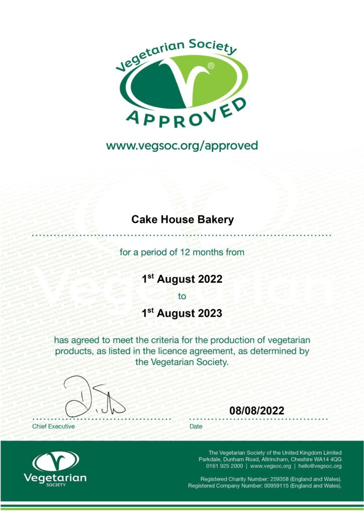 Veggie Certificate Cake House Bakery